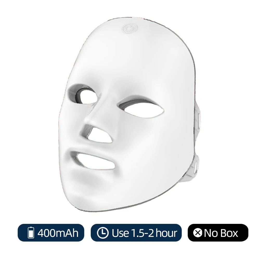 Masque LED Photon Rechargeable 7 Couleurs – Soin Beauté Visage